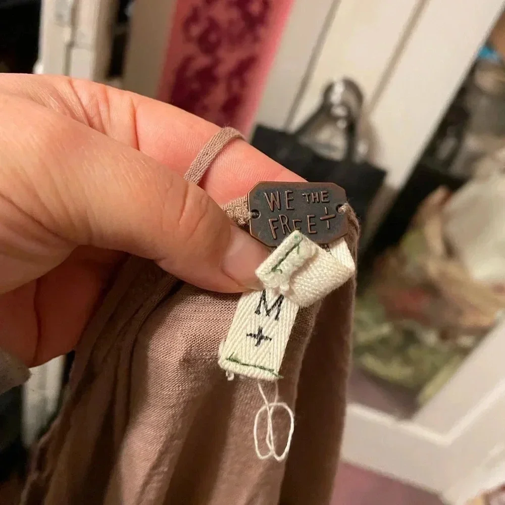 FREE PEOPLE MIDNIGHT COLOR BLOCK TEE